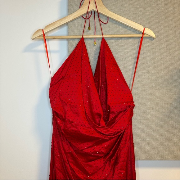 Retrofête CERES Crystal Embellished Silk Dress - Picture 11 of 14